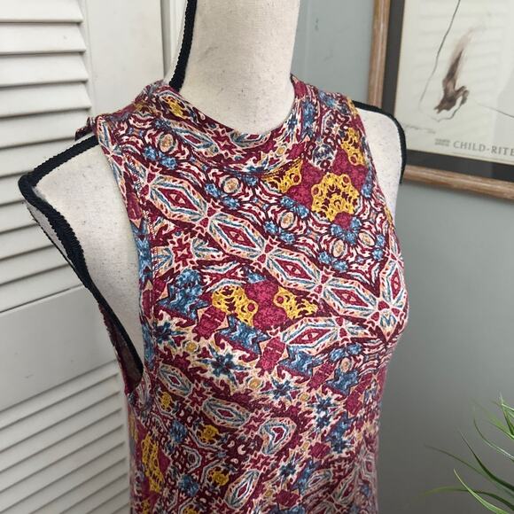 ANTHROPOLOGIE MAEVE Womens Dress Small Lilt Swing Asymmetric Hem Boho Festival - Picture 5 of 13